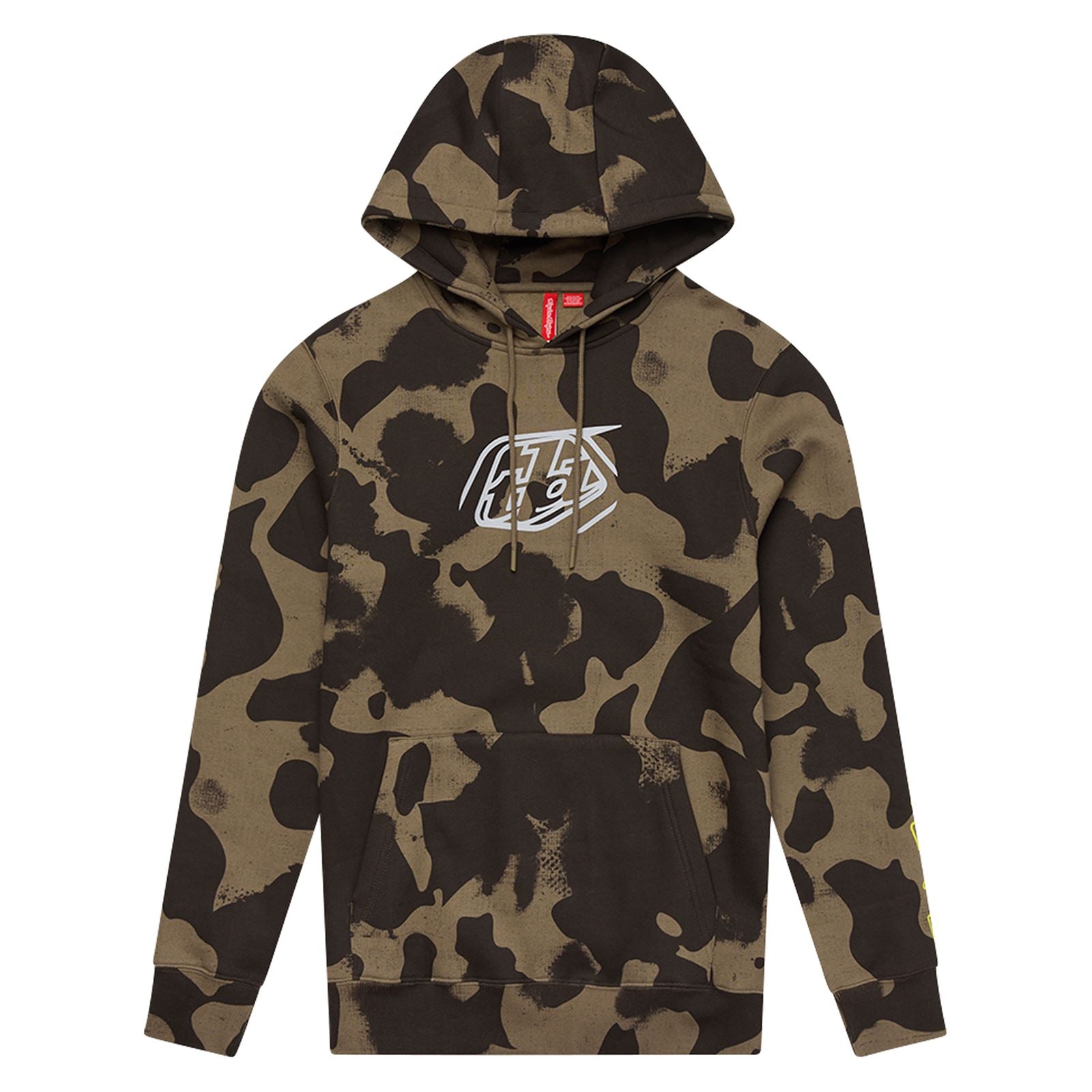 Troy Lee Designs Spring 2025 MX Badge Hoodie Olive Camo